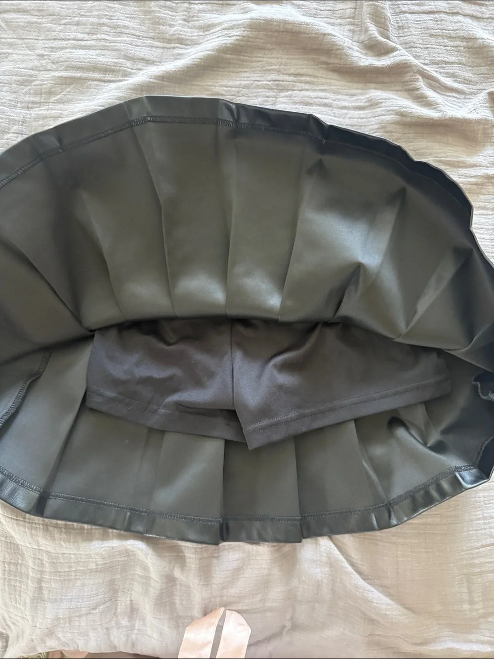 Justice black pleated